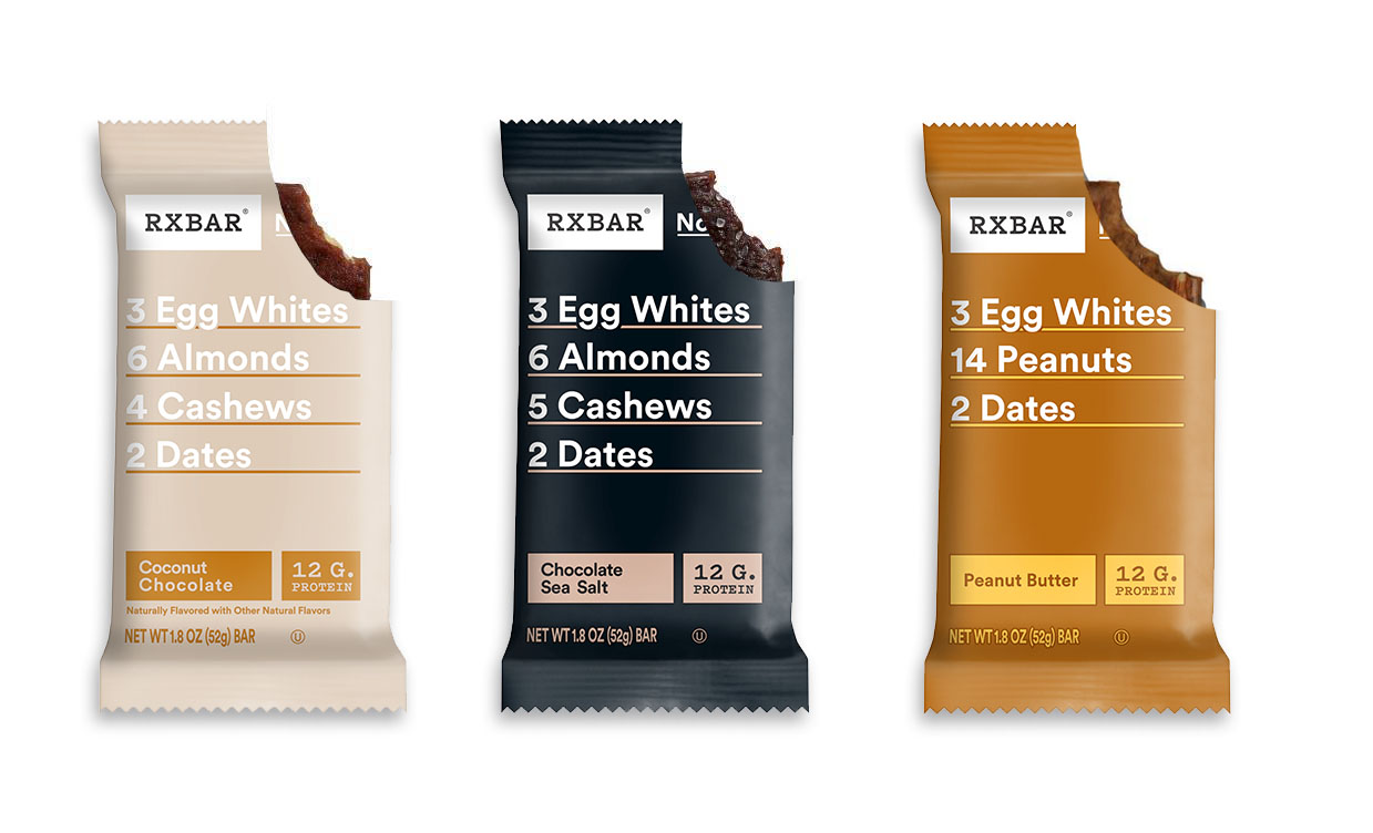 Variety of RXBAR individual bars